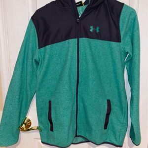 Boys girls youth  XL UNDERARMOUR fleece. Hoodie sweatshirt ski snow coat